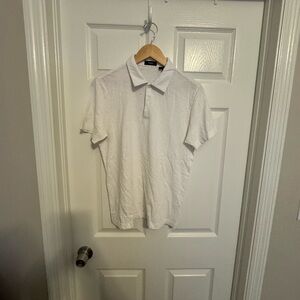 Theory Crisp White Polo Shirt